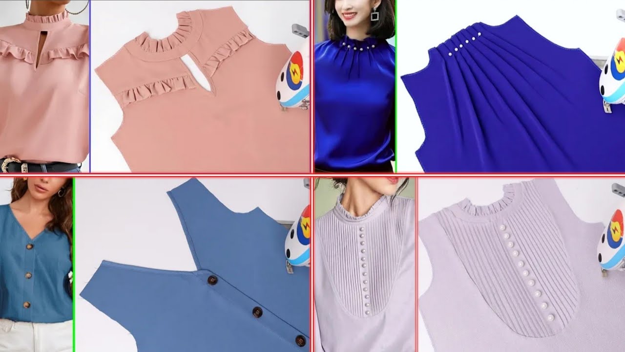Trending Neck designs for kurtis with collar pattern! | Fashionworldhub